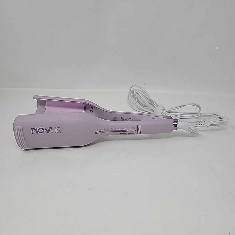 NOVUS Ionic Hair Waver for fun Beach WAVES 1.25 Inch, 4 Temps LAVENDER